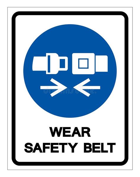 Signe De Symbole De Ceinture De S Curit D Utilisation Illustration De