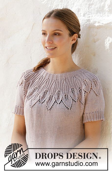 Treasure Hunt Top Drops Free Knitting Patterns By Drops Design