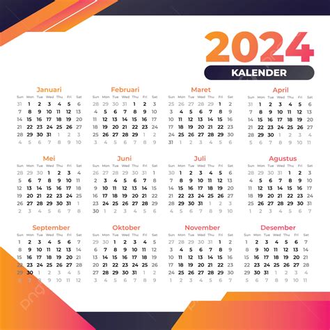 Kalender Desain Hitam Dan Kuning Vektor Kalender Kalender