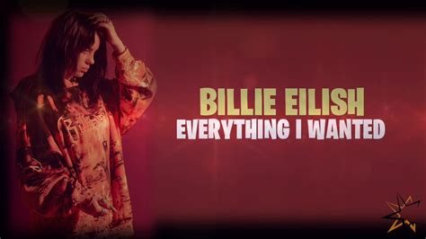 Billie Eilish Everything I Wanted Karaoke With Backing Vocals Youtube