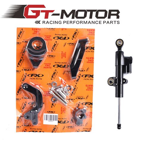 GT Motor Motorcycle Full Set CNC Steering Damper Stabilizerlinear