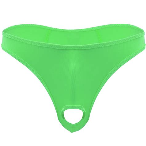 US Men S Bikini Briefs Open Penis Hole Panties Thongs T Back G String