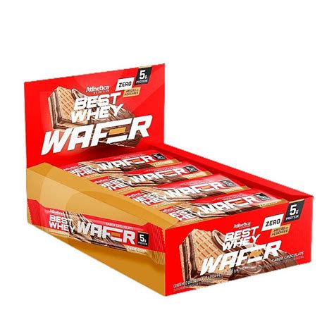 Best Whey Wafer Chocolate 12un De 28g Atlhetica Loja Pro Fitness