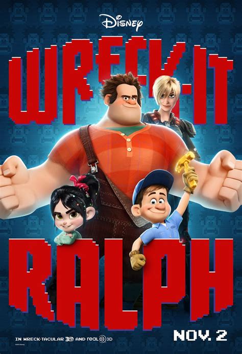 First Character Posters For Disneys Wreck It Ralph