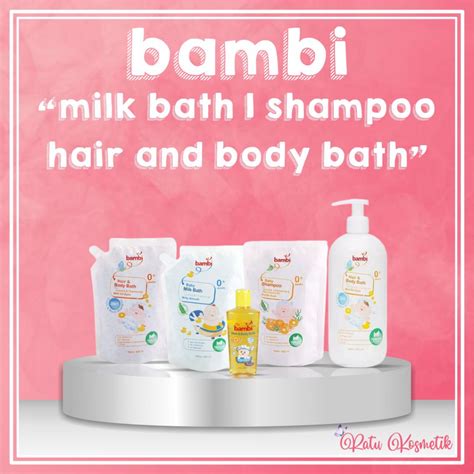 Jual RATU Bambi Baby Hair Body Bath 2in1 Milk Bath 2in1 Sabun