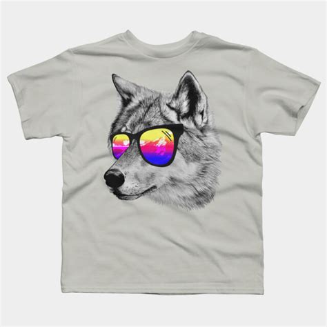 Cool Wolf T Shirt By Clingcling Design By Humans