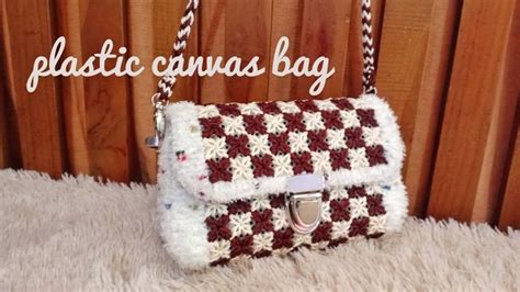 Crochet How To Make Plastic Canvas Bag Youtube Crochet Purse