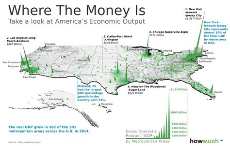 This 3d Map Visualizes The Us Economy In A New Way