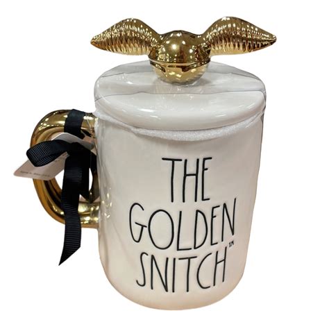 Rae Dunn The Golden Snitch Mug With Topper Harry Potter Dunn Directory