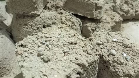 Asmr Dusty Gritty White Concrete Sand Cement Dry Floor Crumbles