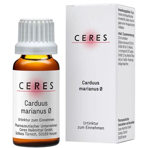 CERES Carduus Marianus Urtinktur 20 Ml Shop Apotheke