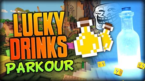 BRAND NEW Minecraft Lucky Drinks Modded Parkour TROLLING PEOPLE