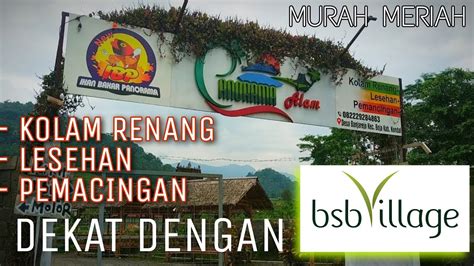 PANORAMA ALAM BOJA PEMACINGAN LESEHAN KOLAM RENANG DEKAT DENGAN