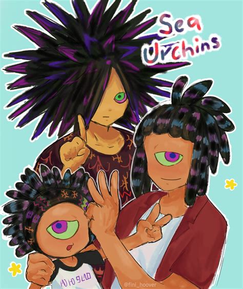 i made a drawing of the sea urchins! : r/splatoon