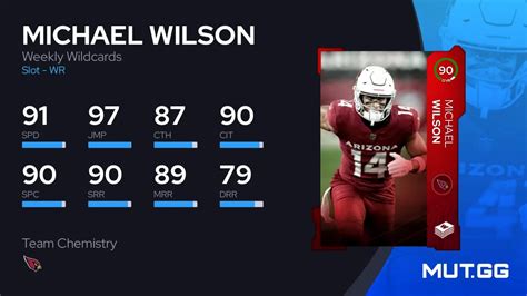 Michael Wilson Weekly Wildcards 90 OVR Madden NFL 24 MUT GG