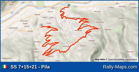 Ss Pila Stage Map Rally Neige Trofeo Valle D Aosta