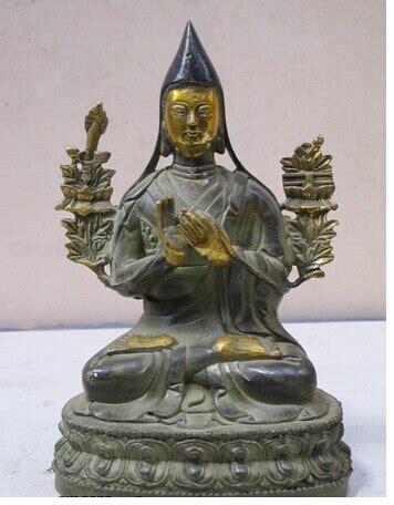 Copper Brass Chinese Crafts Decor Ation Asian Tibetan Buddhism