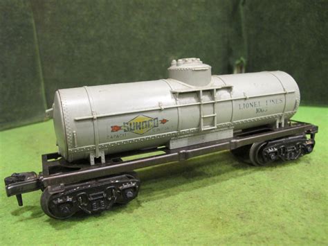 Lionel Train Postwar No Single Dome Lionel Lines Sunoco Tank Car O