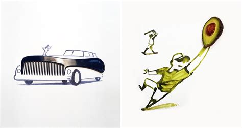 Artist Uses Everyday Objects To Complete His Sketches