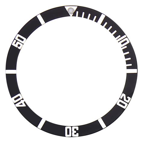 Bezel Insert For Seiko 6105 7002 6309 7s26 6309 6306 7002 7548 Skx007 Black Flat Ewatchparts