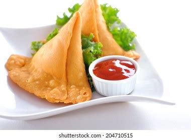 Cheese Sambosa Samosa Sauce Salad Served Stock Photo 2204680173 | Shutterstock