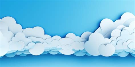 Premium AI Image | paper cloud bubble