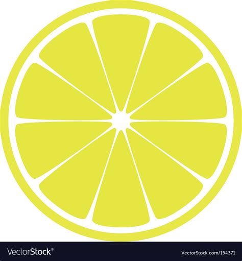 Lemon Slice Royalty Free Vector Image Vectorstock