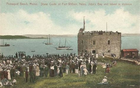 Stone Castle Of Fort William Henry Pemaquid Beach Me