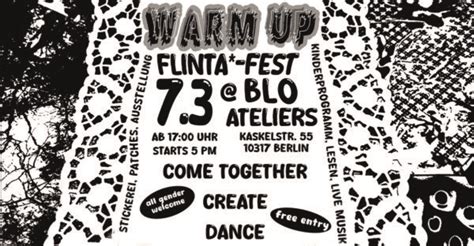 Warm Up Flinta Fest Blo Ateliers B L O Ateliers