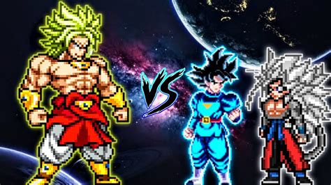 Chaos Broly SSJL OP VS Goku Daishinkan OP Xeno Goku V2 OP AF In