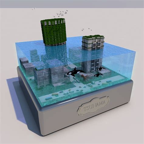 TSUNAMA...diorama tsunami...3d model... Tsunami, Science Activities ...