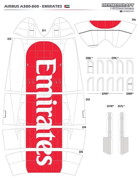 Emirates A380 Emirates A380 Paper Airplane Models Paper Aircraft