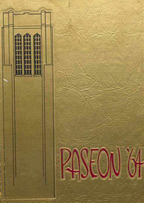 1964 Yearbook From Paseo High School From Kansas City Missouri For Sale