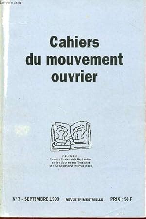 Cahiers Du Mouvement Ouvrier N7 Septembre 1999 L Apport De Vadim