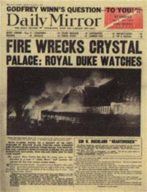 LONDON FIRE JOURNAL & BRITISH FIRE HISTORY: CRYSTAL PALACE - 1936