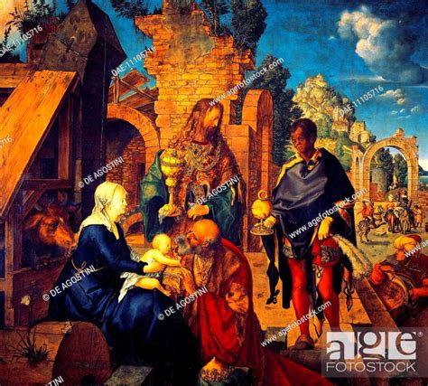 Adoration Of The Magi By Albrecht Durer 1471 1528 Oil On Panel