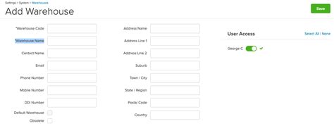 How To Add A Warehouse Unleashed Support