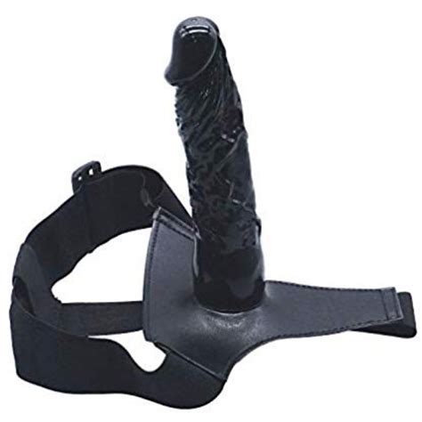 Buy Inch Strapon Black Penis Dildo With Harness For Women Online In