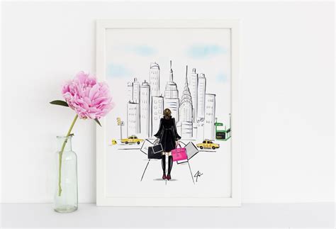 Fifth Ave Fashion Illustration Printfashion Illustration Art
