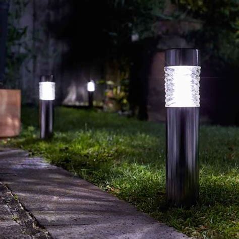 Smart Solar Wave Stainless Steel Bollard 10L