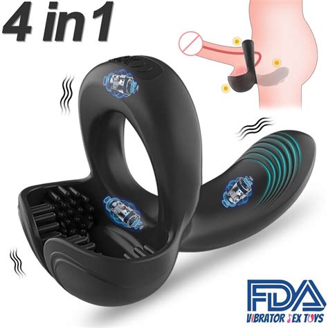 Vibrating Cock Ring Penis Ring Vibrator Testicular Stimulation Sex Toys