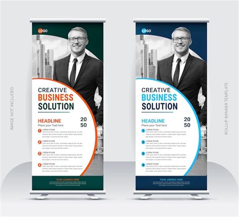 Premium Vector Vector Corporate Business Roll Up Stand Banner Design