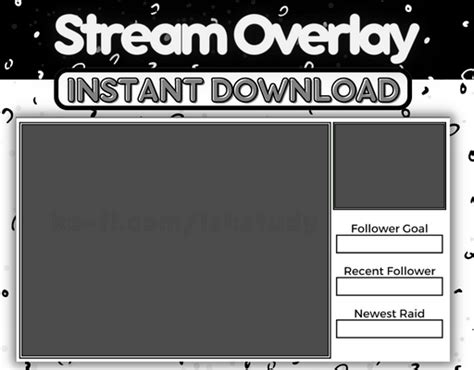 Static Stream Overlay Blackwhite V2 Lskstudys Ko Fi Shop Ko Fi