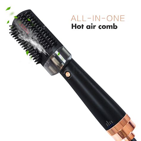 In One Step Hair Dryer And Electric Hot Air Brush Ionic Hair Straightener Hot Air Dryer Comb