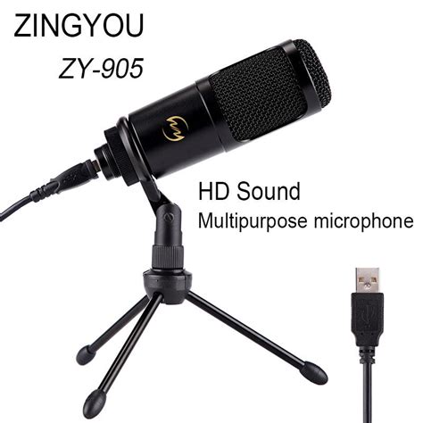 Buy ZINGYOU ZY 905 Desktop Computer Cardioid Condenser Mic Tripod