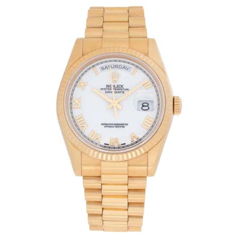 Rolex President Day Date Mens Mother Of Pearl Watch 118238 For Sale At 1stdibs Mother Of