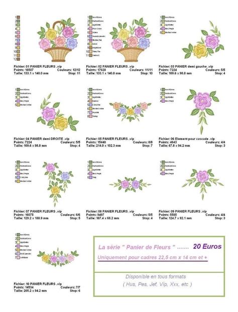 Matriz Bordado Flores Delicadas 6