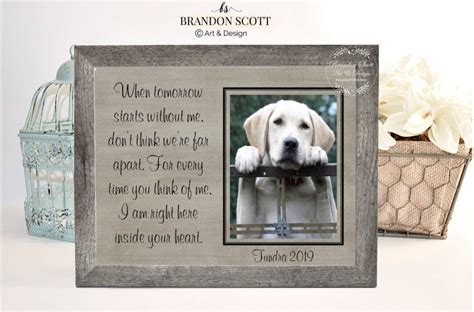 Pet Sympathy T Pet Loss Frame Dog Memorial Cat Memorial