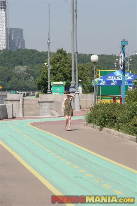 Redhead Summer Pussycat Pees Thru Her Crimson Panties In The Street Porn Pictures XXX Photos