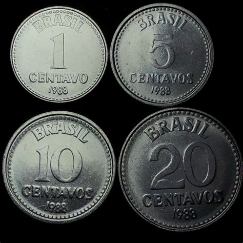 Moedas Do Brasil A Centavos